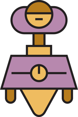 Çizgi Robot Avatar Çizimi