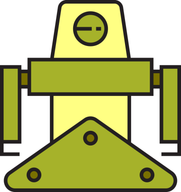 Çizgi Robot Avatar Çizimi