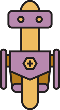 Çizgi Robot Avatar Çizimi