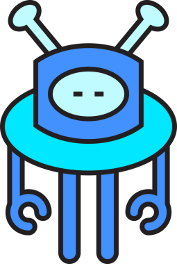 Çizgi Robot Avatar Çizimi