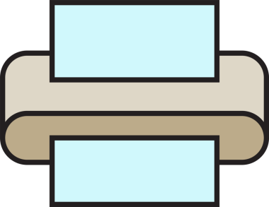 Yazıcı Simgesi İllüstrasyon Klibi