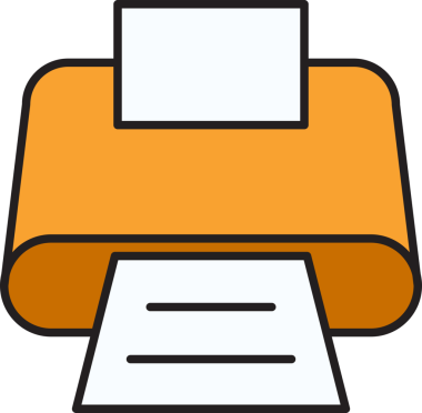 Yazıcı Simgesi İllüstrasyon Klibi