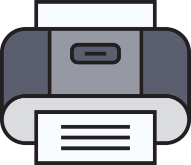 Yazıcı Simgesi İllüstrasyon Klibi