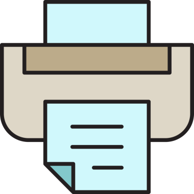 Yazıcı Simgesi İllüstrasyon Klibi