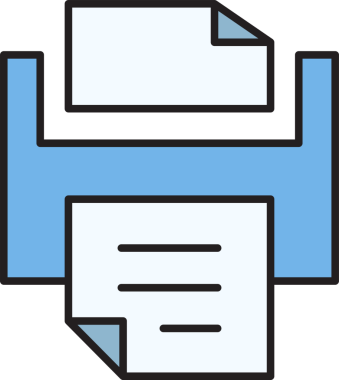 Yazıcı Simgesi İllüstrasyon Klibi