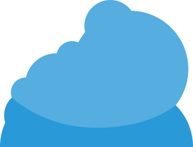 Mavi Bulut Simgesi İllüstrasyonu