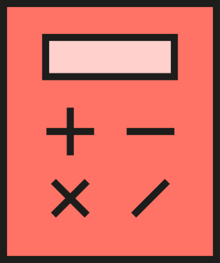 Hesap Makinesi Simgesi İllüstrasyon Klibi