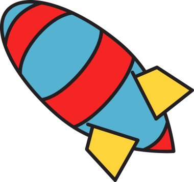 Çizgi film Roket İllüstrasyonu Clipart