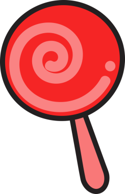 Şeker Simgesi İllüstrasyonu Clipart