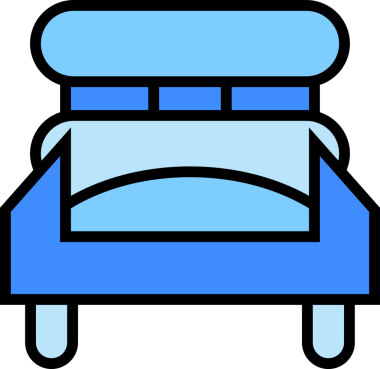 Mavi Kanepe Simgesi İllüstrasyonu