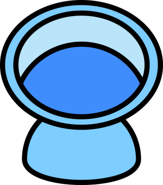 Mavi Kanepe Simgesi İllüstrasyonu