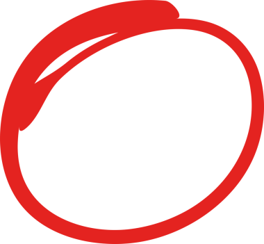 Kırmızı Mürekkep Çemberi İşaretleyici Sembolü