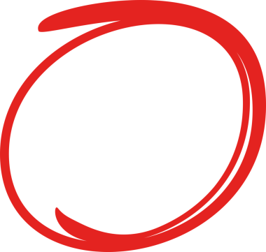 Kırmızı Mürekkep Çemberi İşaretleyici Sembolü