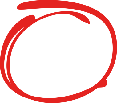 Kırmızı Mürekkep Çemberi İşaretleyici Sembolü