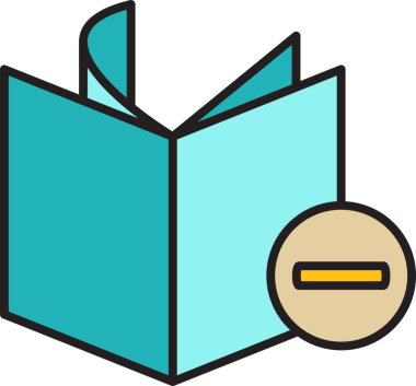 Kitap ve Eksi Simgesi