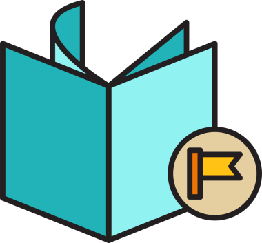 Kitap ve Bayrak Simgesi