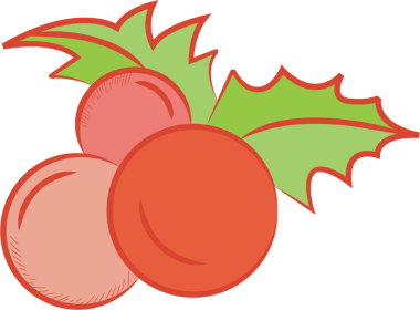 Böğürtlen ve Yaprak İllüstrasyonu Clipart