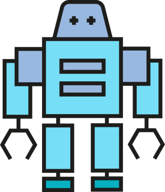 Robot Karakter Simgesi Clipart