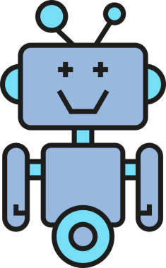 Robot Karakter Simgesi Clipart