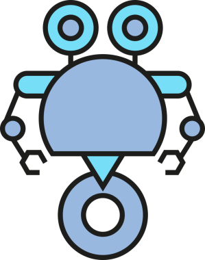 Robot Karakter Simgesi Clipart