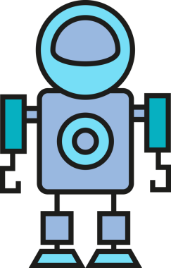 Robot Karakter Simgesi Clipart