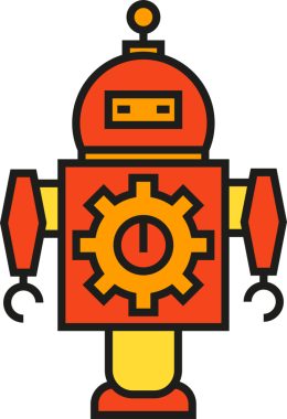 Robot Karakter Simgesi Clipart