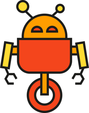 Robot Karakter Simgesi Clipart