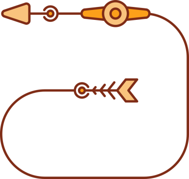 Dekoratif Ok Sembol İllüstrasyonu