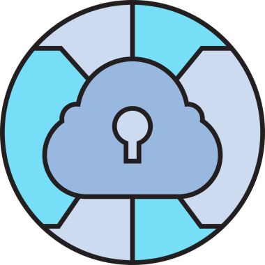 Bulut Güvenliği Simgesi Clipart