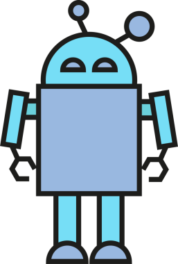 Çizgi Robot Avatar Çizimi