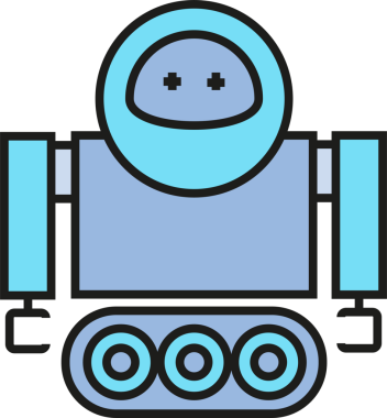 Çizgi Robot Avatar Çizimi