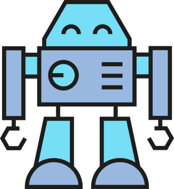 Robot Karakter Simgesi Clipart