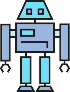 Robot Karakter Simgesi Clipart