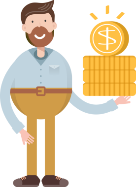 Sakallı Adam Karakteri Çizgi Film Çizimi