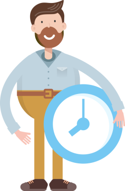 Sakallı Adam Karakteri Çizgi Film Çizimi