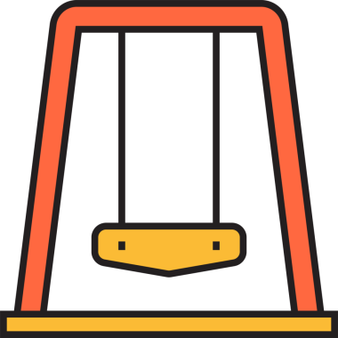 Park Swing Simgesi Clipart