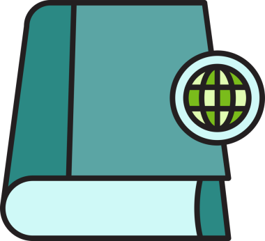 Kitap ve Küre Simgesi