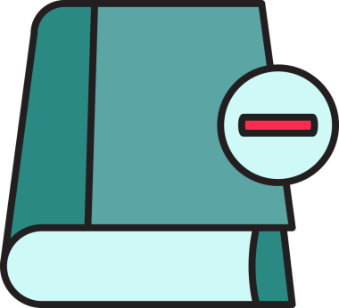 Kitap ve Eksi Simgesi