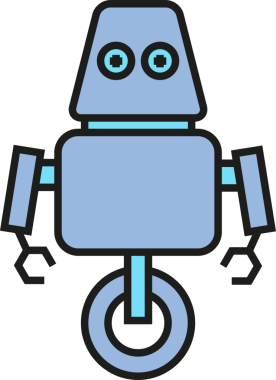 İnsansı Robot Simgesi Clipart