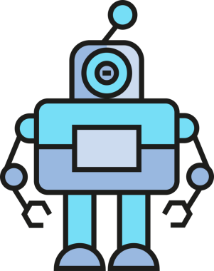 İnsansı Robot Simgesi Clipart