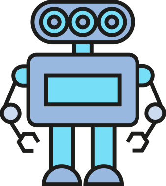 İnsansı Robot Simgesi Clipart