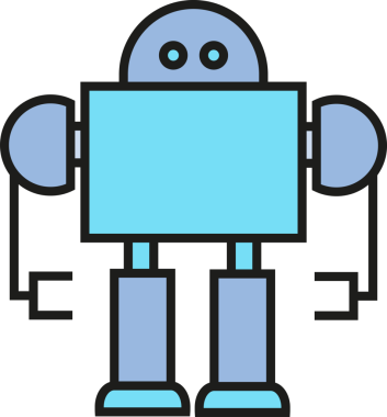 İnsansı Robot Simgesi Clipart