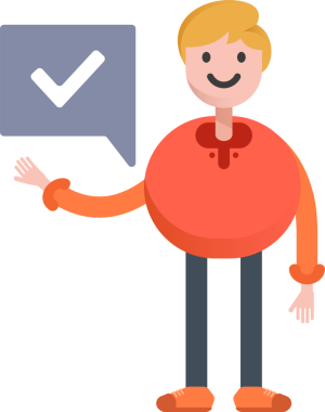 Erkek Öğrenci Karakteri Çizimi