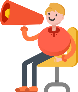 Erkek Öğrenci Karakteri Çizimi