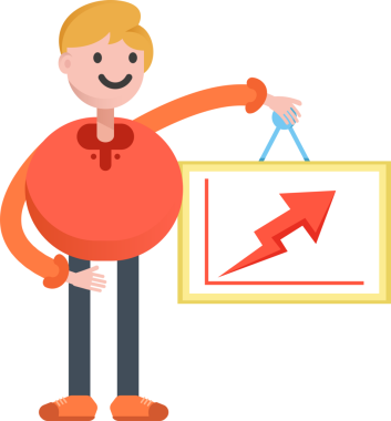 Erkek Öğrenci Karakteri Çizimi