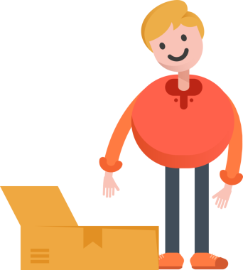 Erkek Öğrenci Karakteri Çizimi