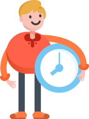 Erkek Öğrenci Karakteri Çizimi