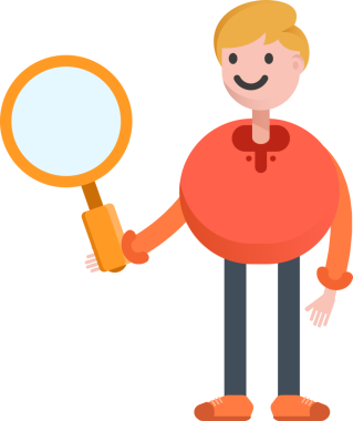 Erkek Öğrenci Karakteri Çizimi