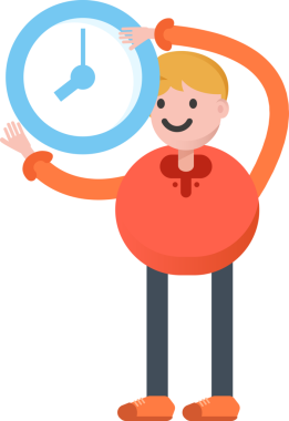 Erkek Öğrenci Karakteri Çizimi