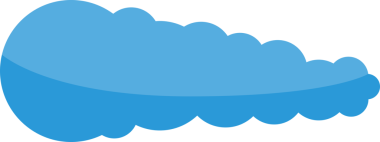 Mavi Bulut Çizimi Clipart